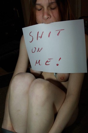 Slut's Holding Signs.