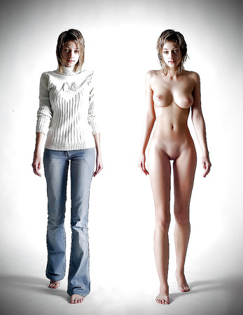 Teens Before and After dressed undressed