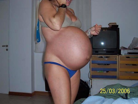 Huge Pregnant Belly 2
