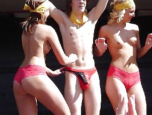 32-Teens scandinavian initiation nude public