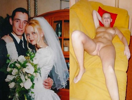 Brides Dressed Naked and Having Sex