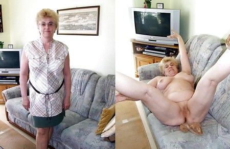 Dressed Undressed! Granny mature!