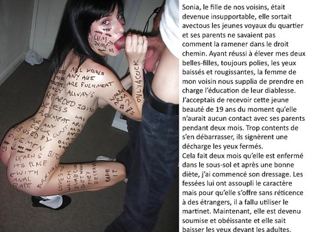 french submissive captions of housewifes, sluts and whore