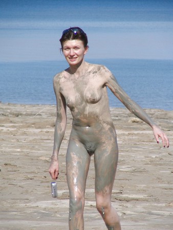 Naked in the mud