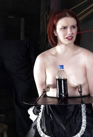 Slave Girls Serving as Human Drinks Trays