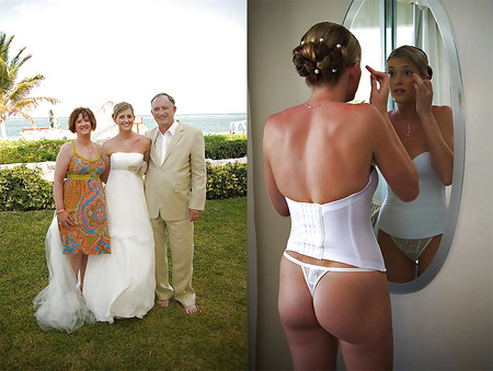 before and after the wedding