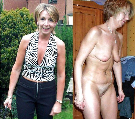 mature dressed and undress